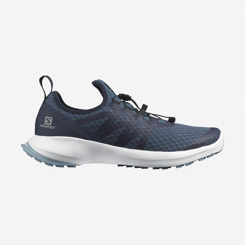 Salomon Israel SENSE FLOW 2 - Mens Trail Running Shoes - Navy/White (VKRU-06392)